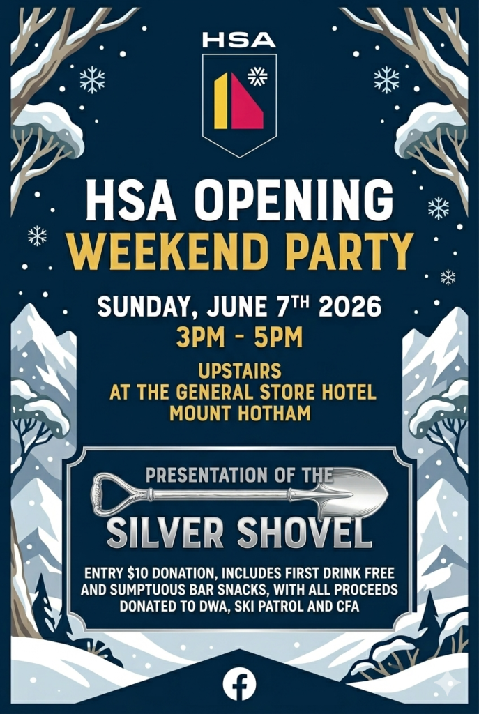 HSA Opening Party and Silver Shovel poster 2026
